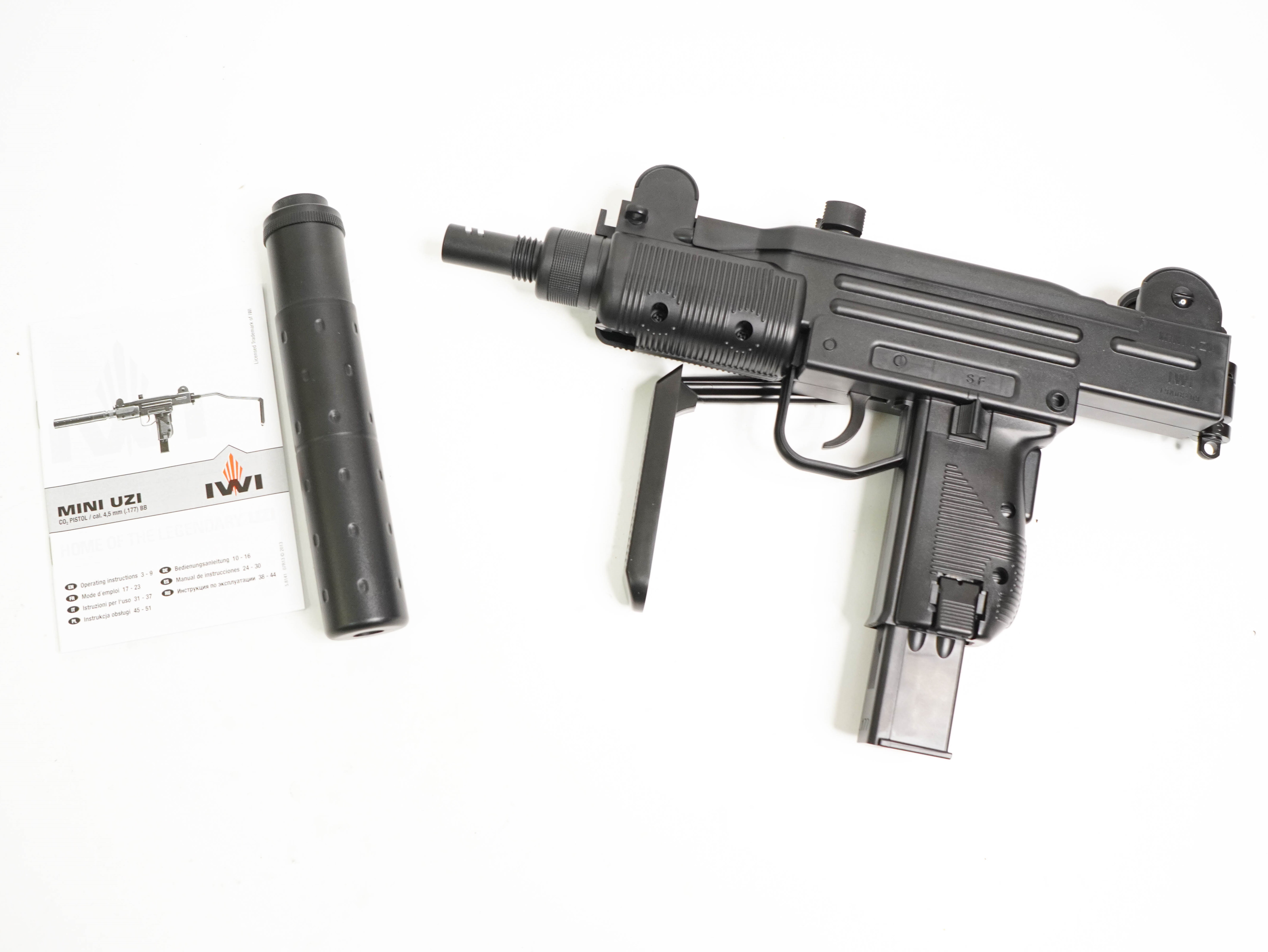 Пистолет пневматический IWI Mini UZI, к.4,5мм