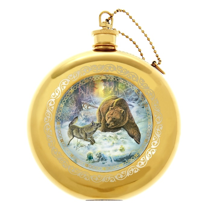 Фляжка "Охота на медведя" 240мл